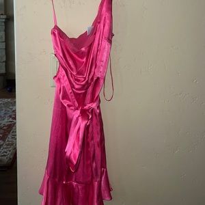 Lucy in The Sky Hot Pink Mini Dress